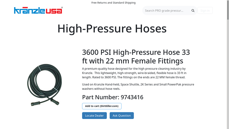 High Pressure Hoses