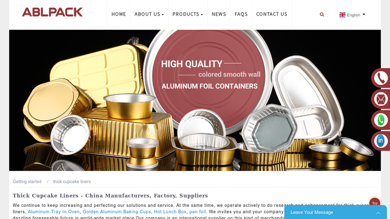 High Quality thick cupcake liners Manufacturer and Supplier, Factory