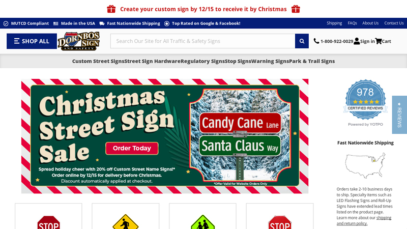 High Quality Traffic Signs by Dornbos Sign & Safety