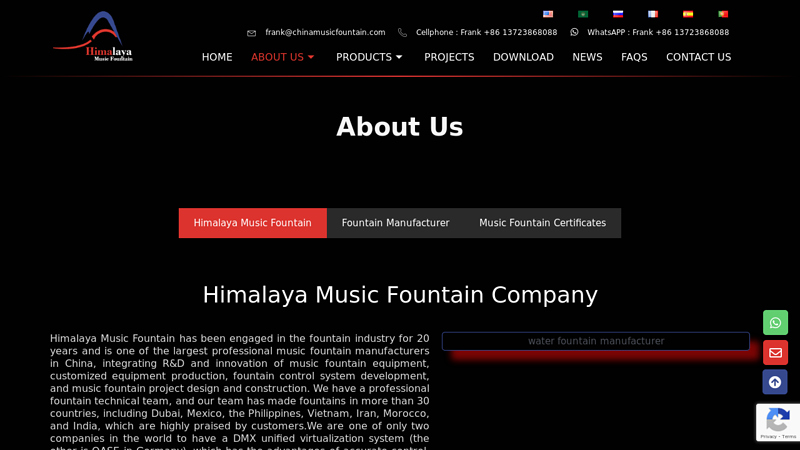 Himalaya Music Fountain Company