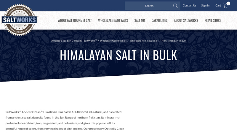 Himalayan Salt in Bulk