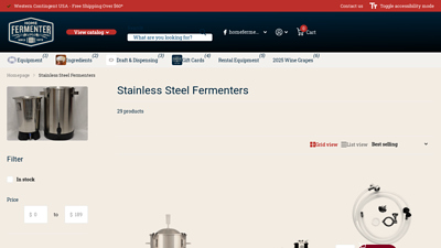 Stainless Steel Fermenters
