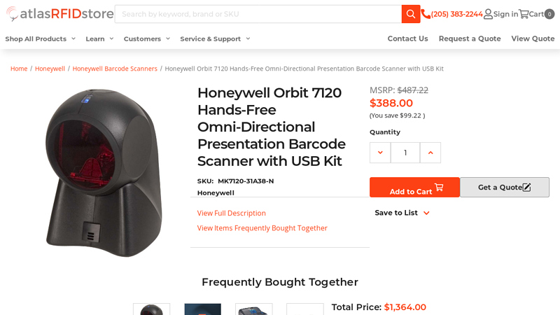 Honeywell Orbit 7120 Hands