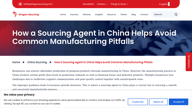 How a Sourcing Agent in China Helps Avoid Common ...