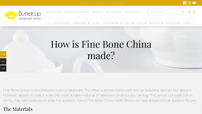 How is Fine Bone China made?