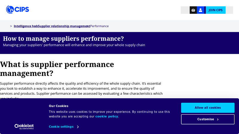 How to Manage Supplier Performance