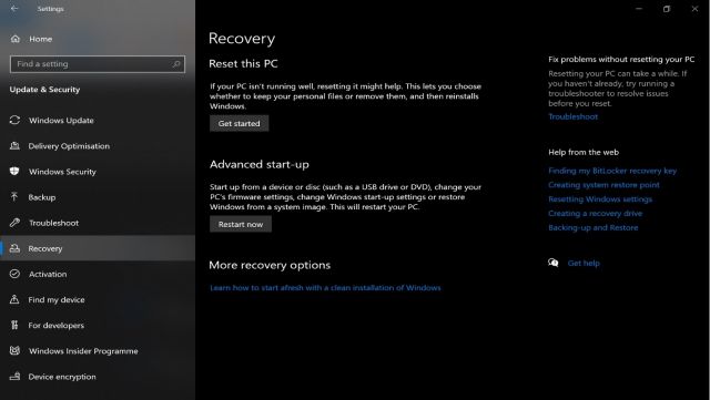 How to restore the system to factory settings