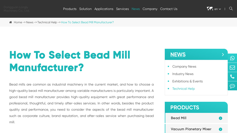 How To Select Bead Mill Manufacturer?