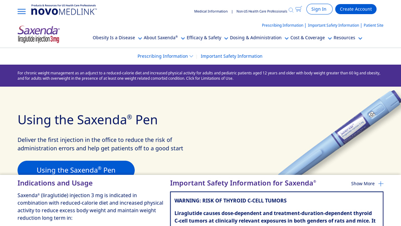 How to Use the Saxenda® (liraglutide) Injection 3 mg Pen