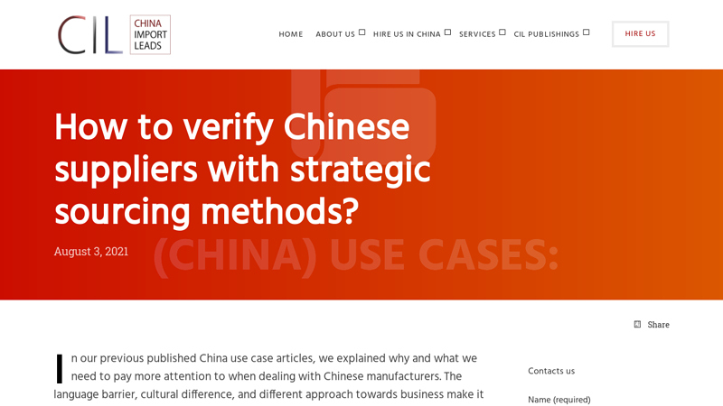 How to verify Chinese suppliers with strategic sourcing methods?
