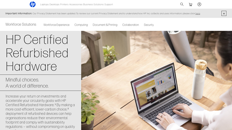 HP Certified Refurbished Hardware