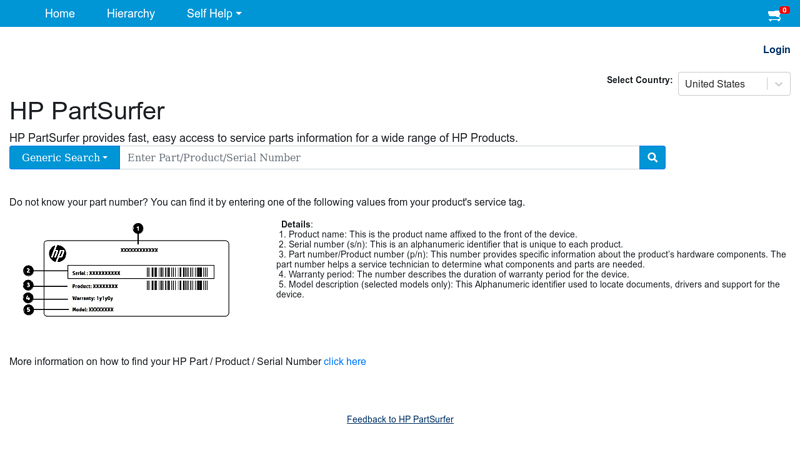 HP PartSurfer