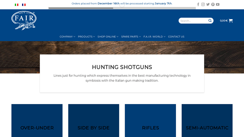 Hunting Shotguns Over-Under, Side by Side, Semiauto