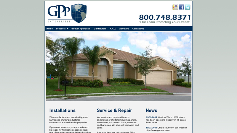 Hurricane Shutters and Protection Products