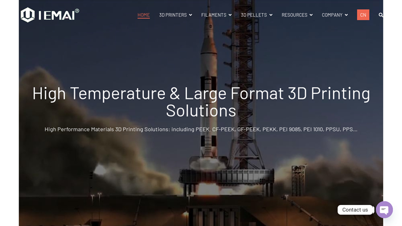 IEMAI3D: High Temperature PEEK 3D Printers & FFF Large