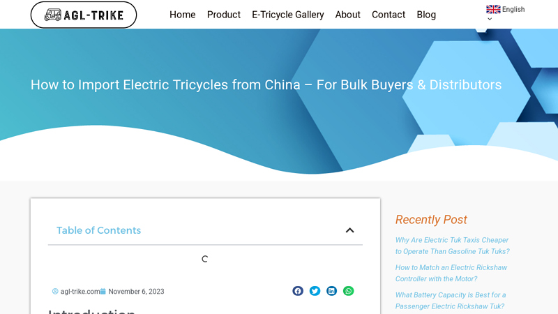Import Electric Tricycles from China – Bulk Buyer Guide