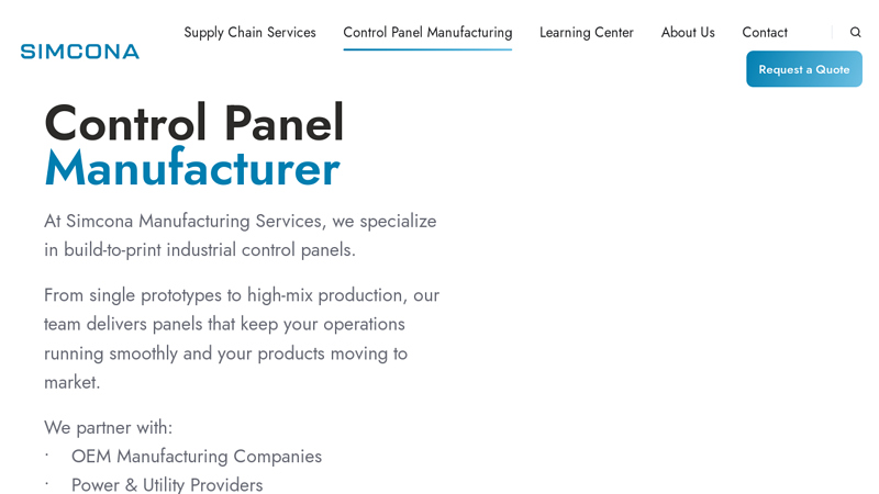 Industrial Control Panel Manufacturing