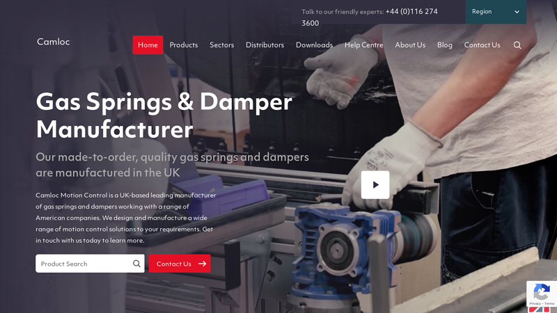Industrial Gas Springs & Dampers