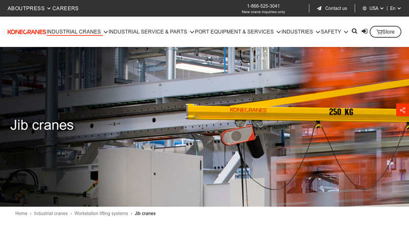 Industrial Jib Crane Workstation Lifting Systems