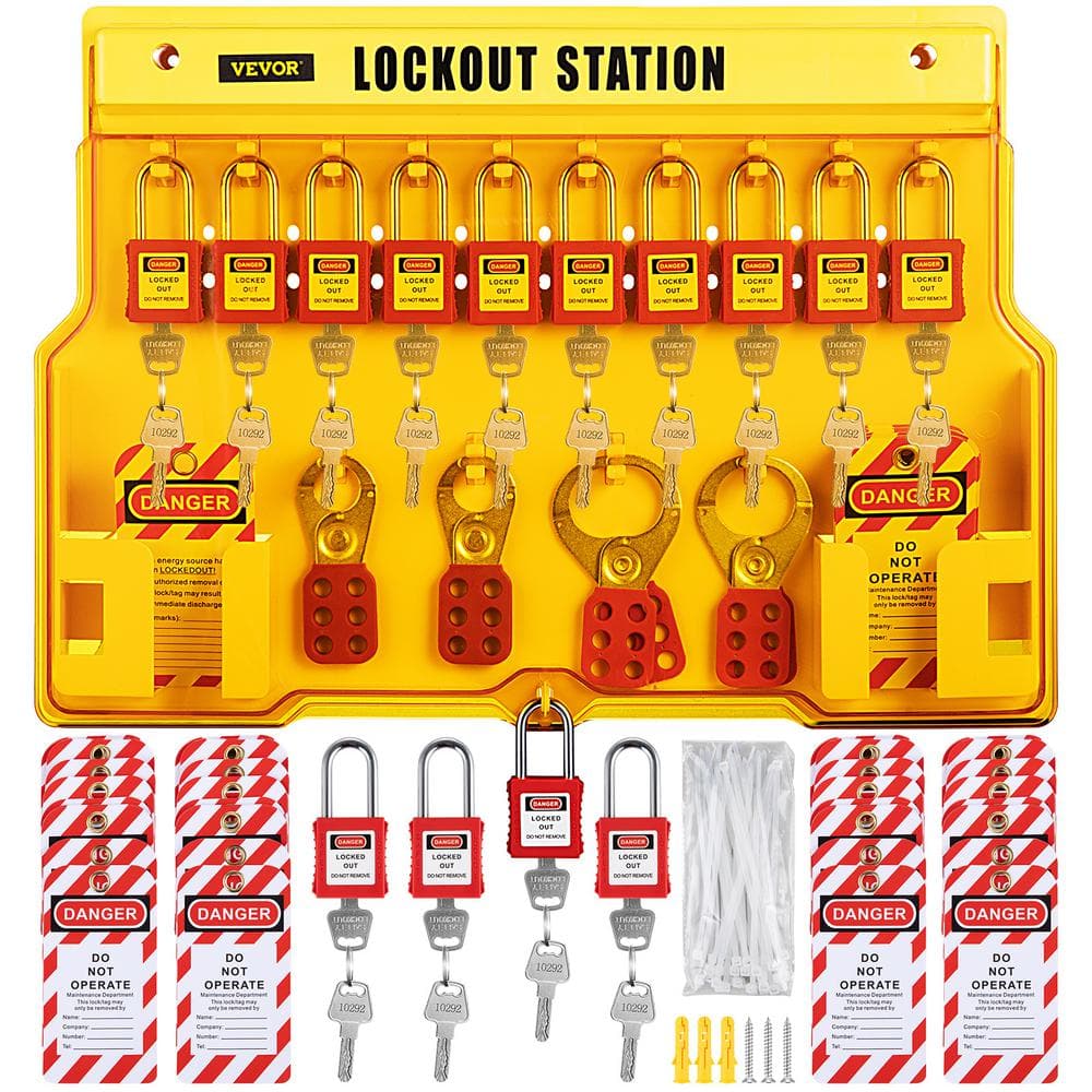 Industrial Lockout/Tagout Station