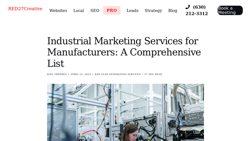 Industrial Marketing Services for Manufacturers
