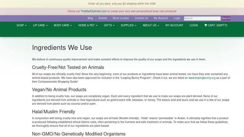 Ingredients We Use