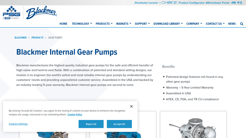 Internal Gear Pumps for Fluid Handling