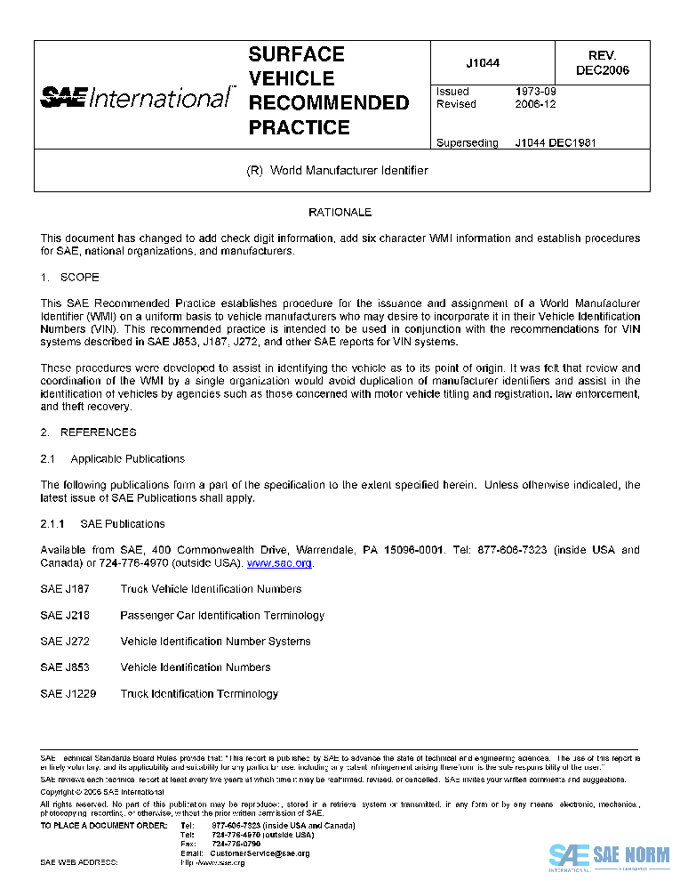 J1044A_197702 : WORLD MANUFACTURER IDENTIFIER