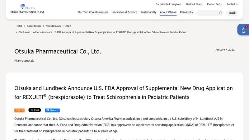 January 7, 2022|News Releases