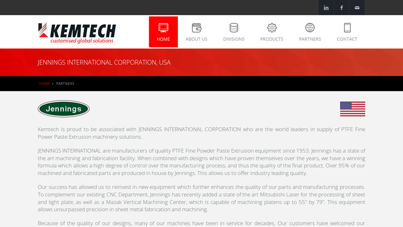 JENNINGS INTERNATIONAL CORPORATION, USA