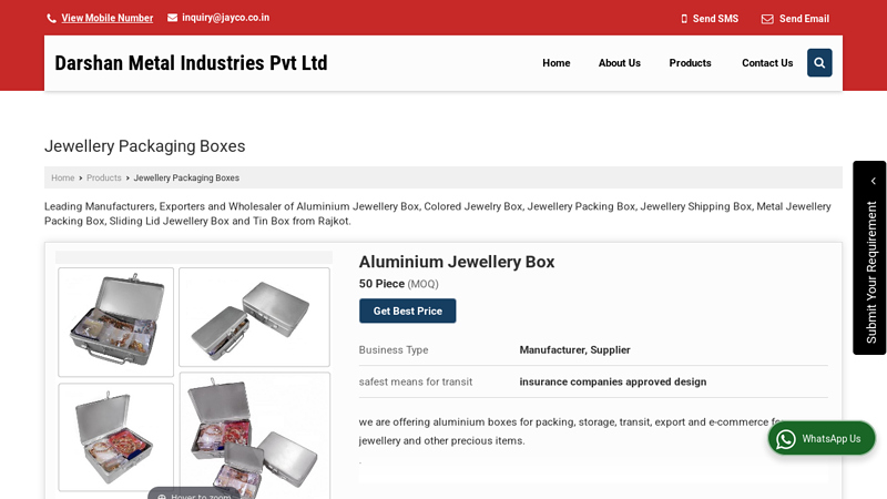 Jewellery Packaging Boxes