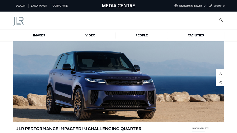JLR Corporate Homepage International