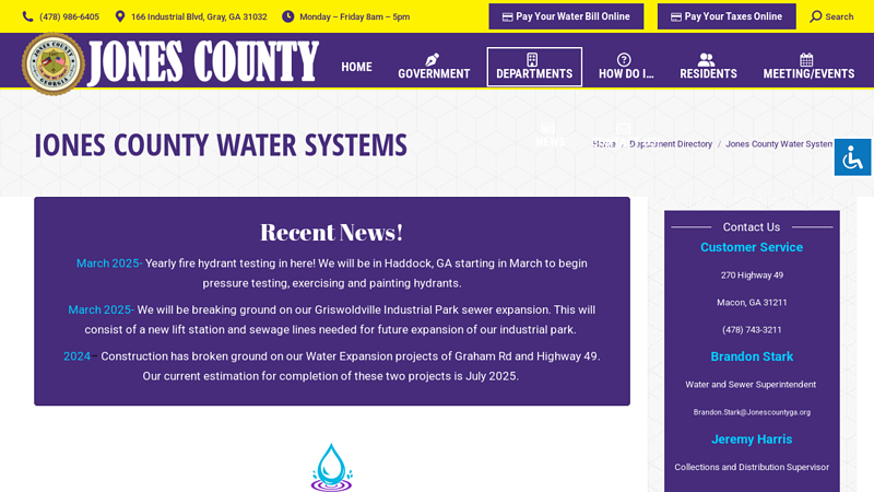 Jones County Water Systems