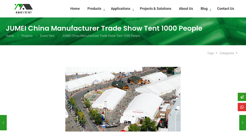 JUMEI China Manufacturer Trade Show Tent 1000 People