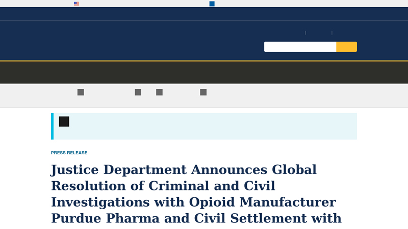 Justice Department Announces Global Resolution of Criminal and ...