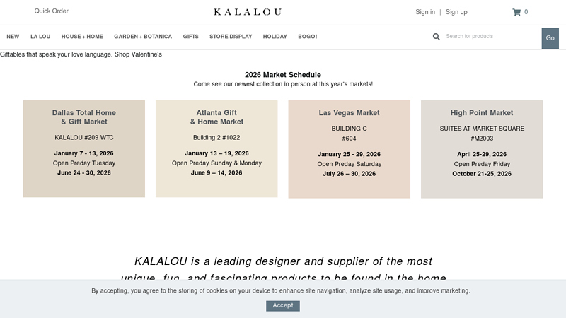 Kalalou Wholesale Decor, Gifts and Furnishings