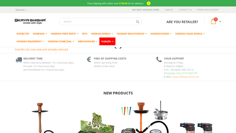 KAYA SHISHA Online Shop