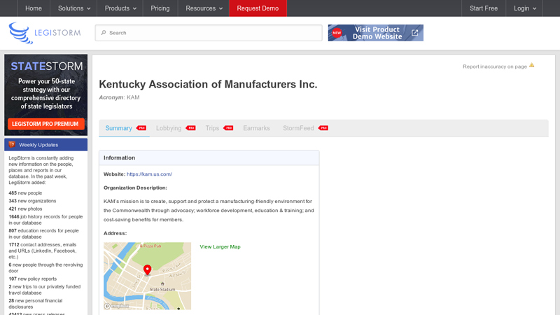Kentucky Association of Manufacturers Inc.