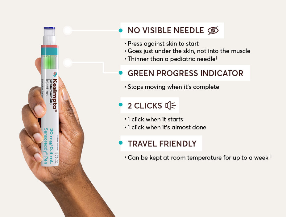 KESIMPTA® (ofatumumab) Sensoready Pen: self