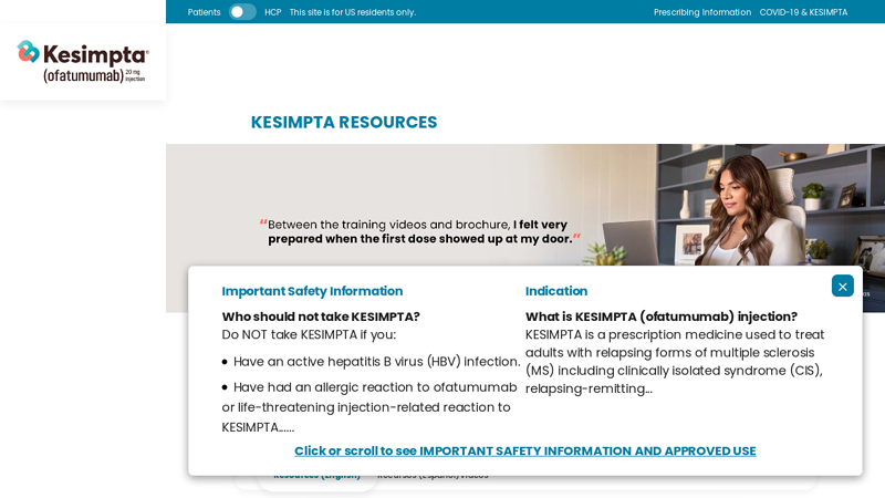 KESIMPTA Patient Resources