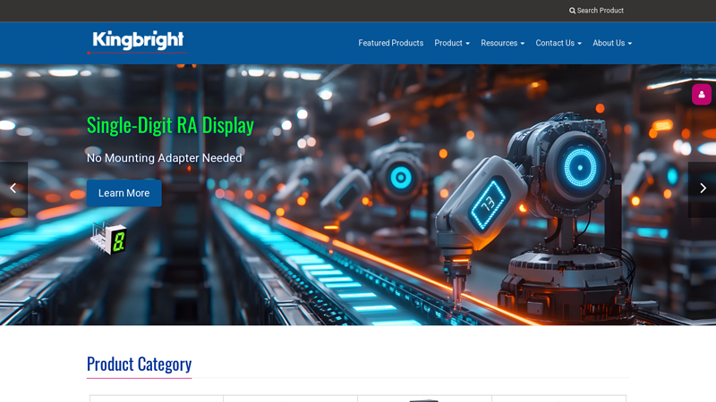 Kingbright USA LED Components Manufacturers