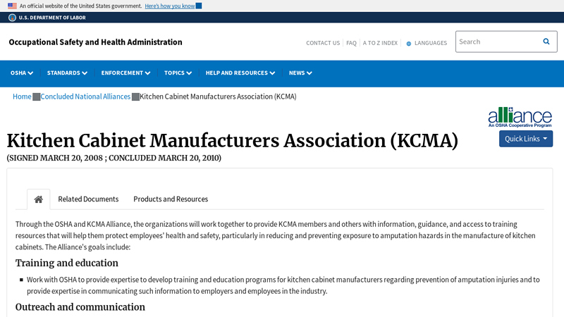 Kitchen Cabinet Manufacturers Association (KCMA)