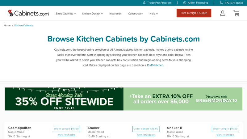 Kitchen Cabinets by Cabinets.com