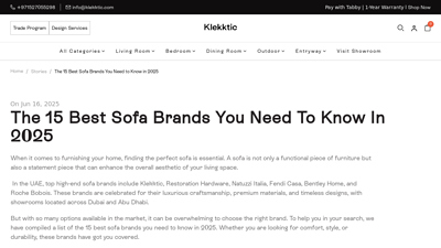 The 15 Best Sofa Brands You Need to Know in 2025 - Klekktic