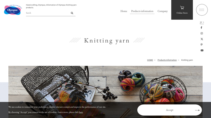 Knitting yarn, Products information, Hand