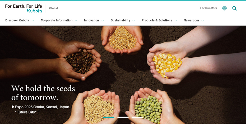 Kubota Global Site