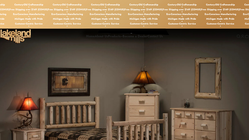 Lakeland Mills: Handcrafted Log & Rustic Furniture