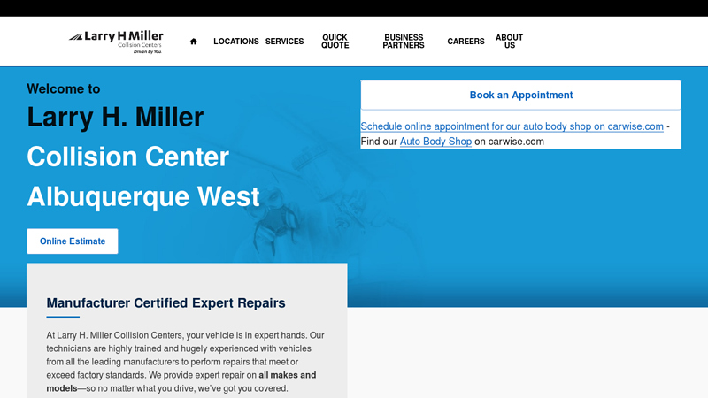 Larry H. Miller Collision Center Albuquerque West near Albuquerque