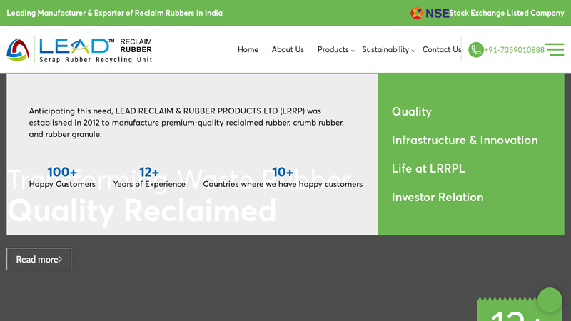 Lead Reclaim Rubber