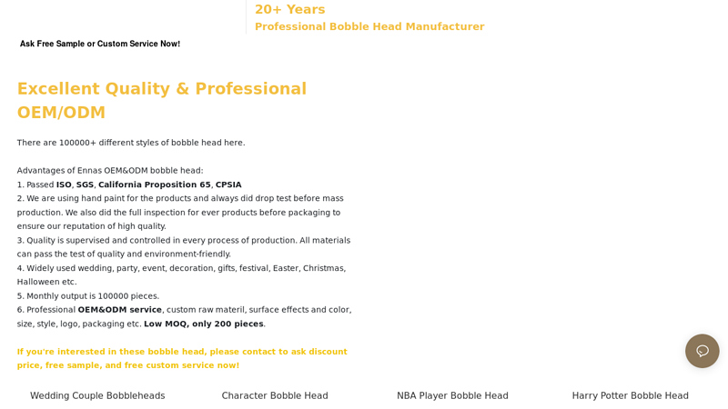 Leading Custom Bobble Head Manufacturer in China with 20 Years ...